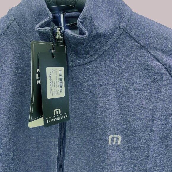 Zachary Quarter Zip, size small, Heather blue - Picture 2 of 3